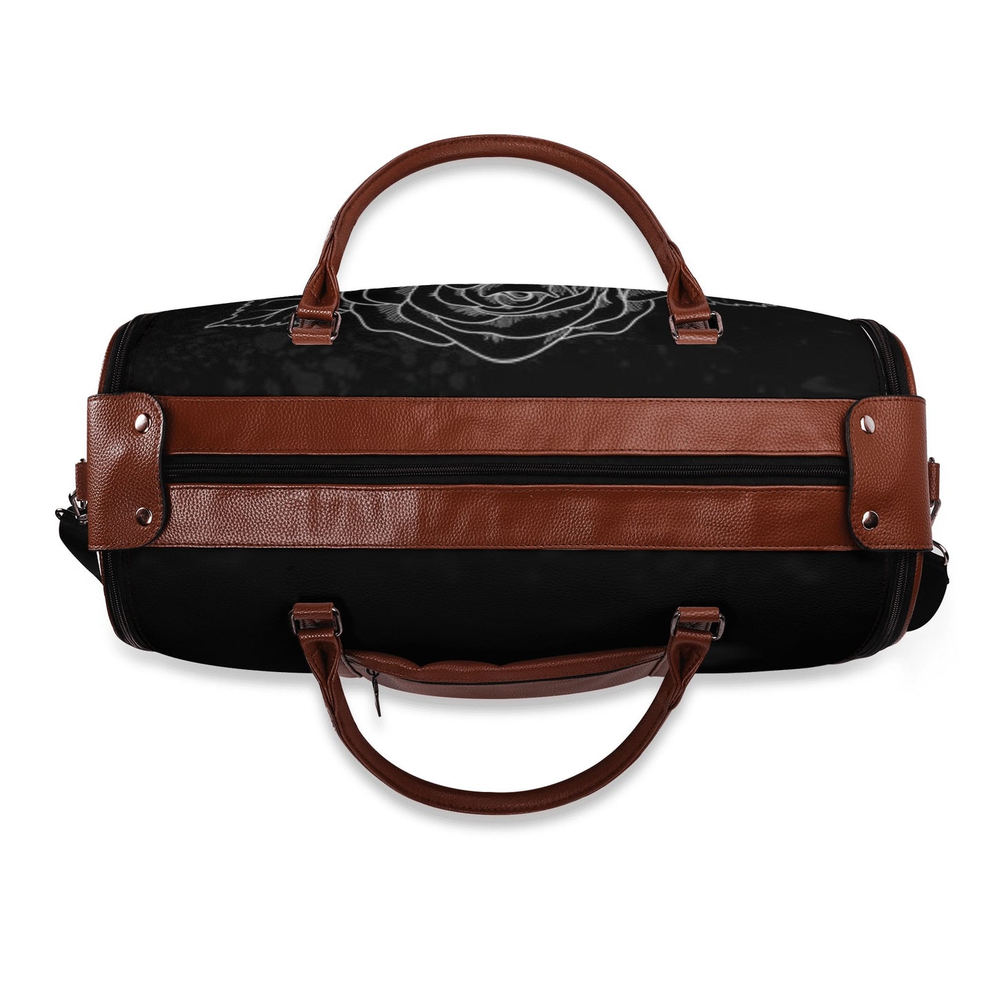 Leather Duffle full of love Bag Foldable