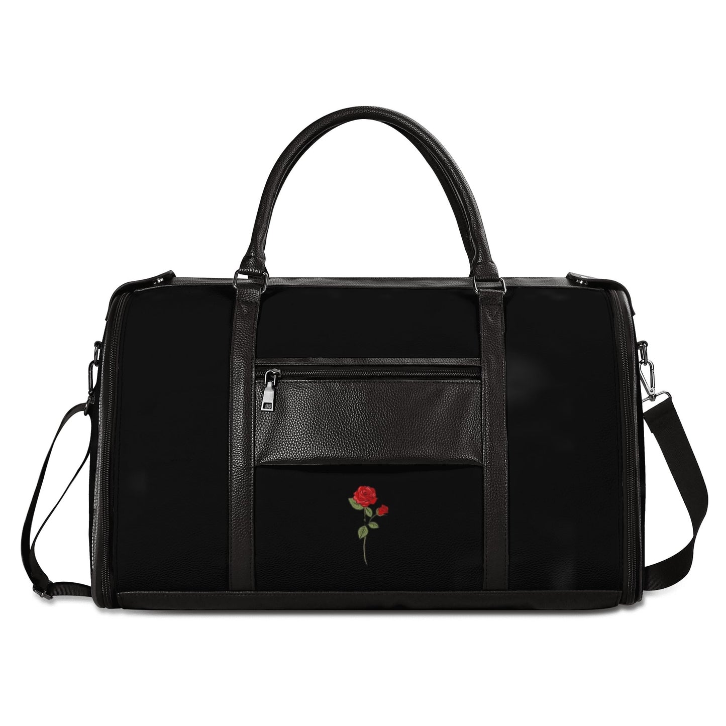 Leather Duffle full of love Bag Foldable