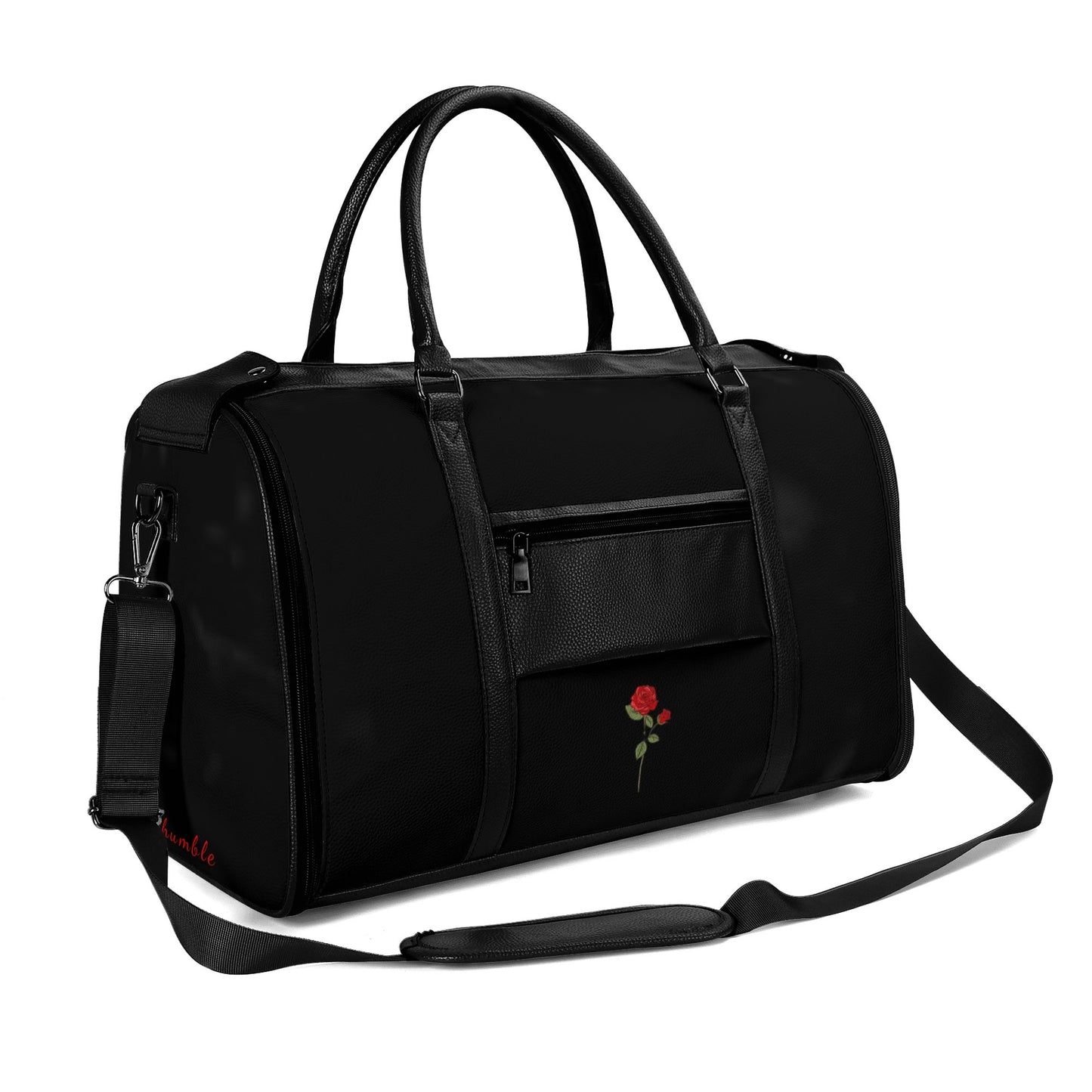 Leather Duffle full of love Bag Foldable