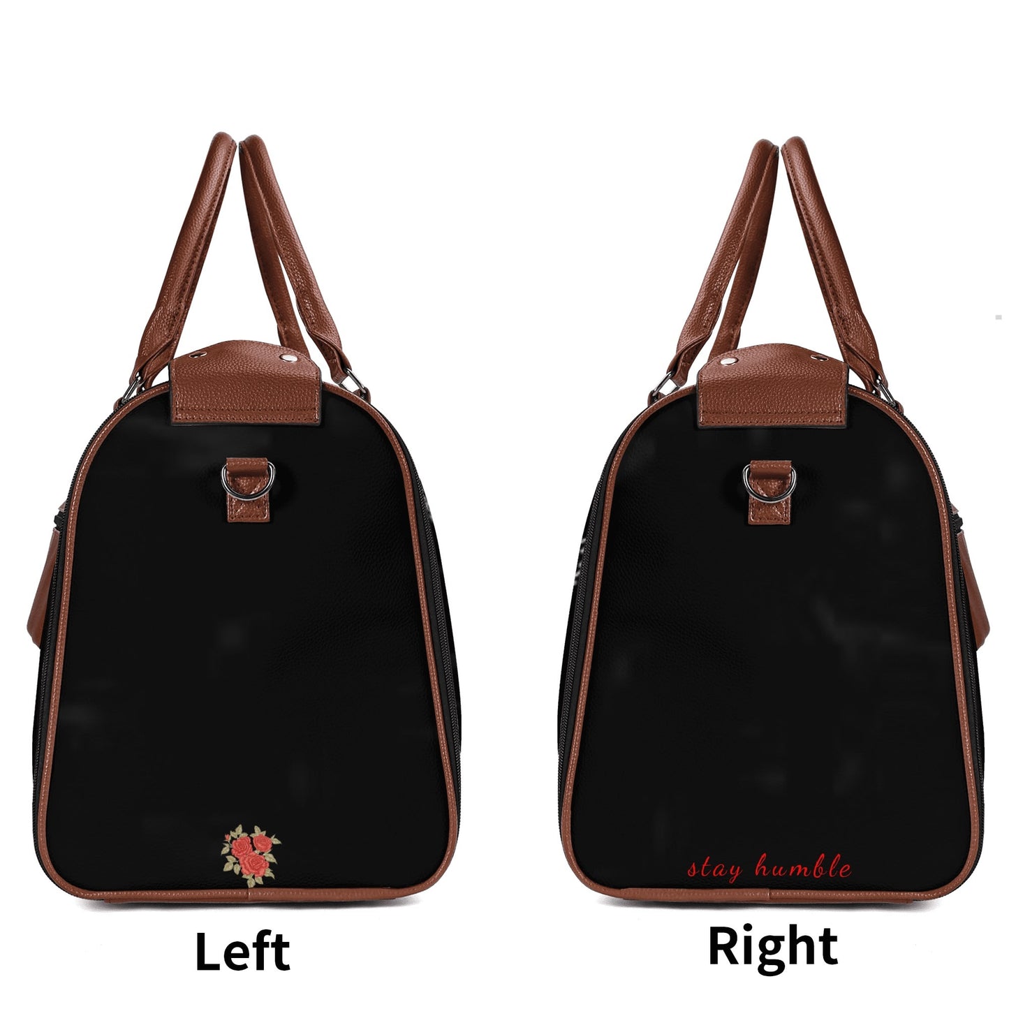 Leather Duffle full of love Bag Foldable