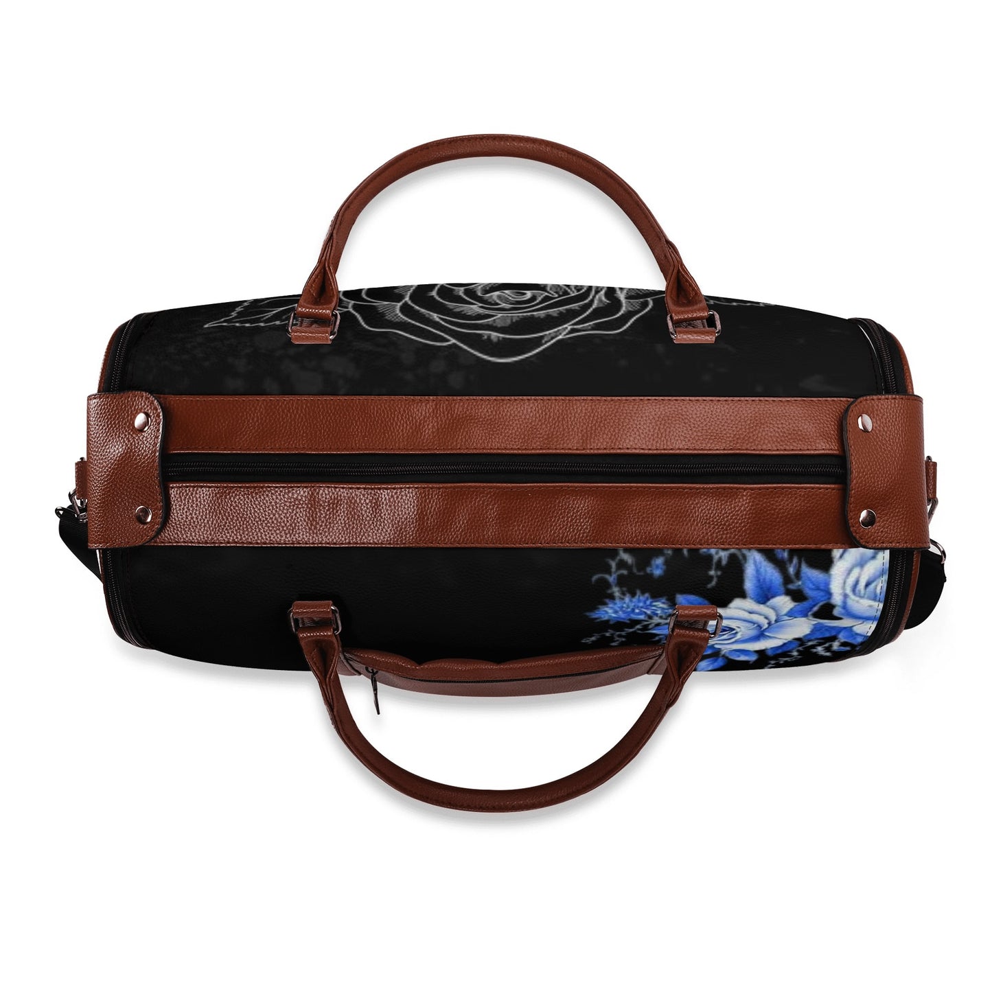 Leather Duffle full of love  Bag Foldable