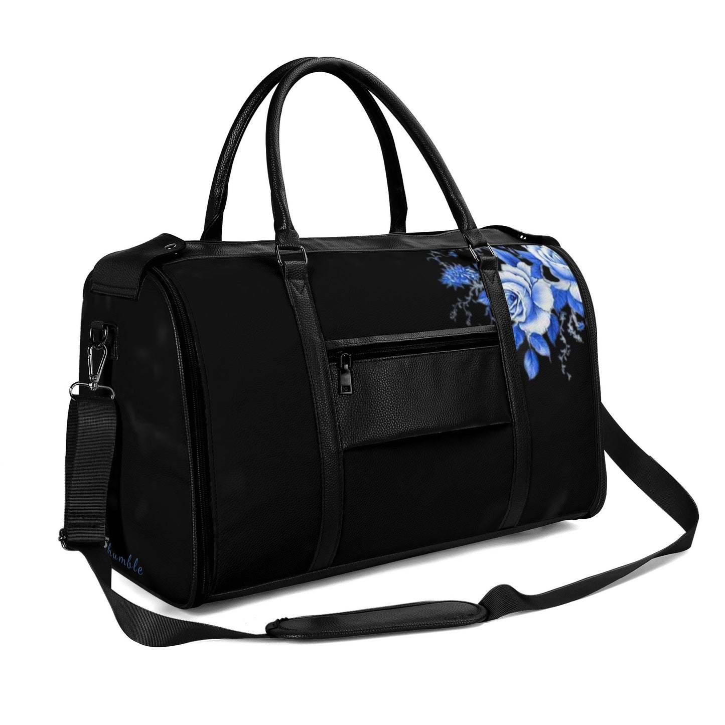 Leather Duffle full of love  Bag Foldable